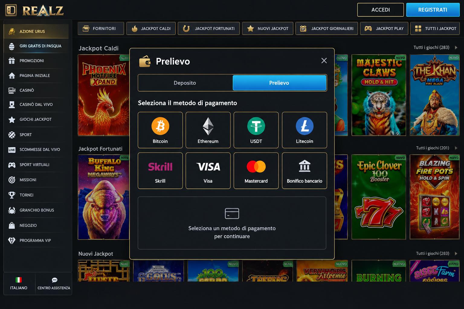 Prelievi e metodi di pagamento per chi gioca dall'Italia — migliori casinò non AAMS guida alle transazioni disponibili Prelievi e metodi di pagamento per chi gioca dall'Italia — migliori casinò non AAMS